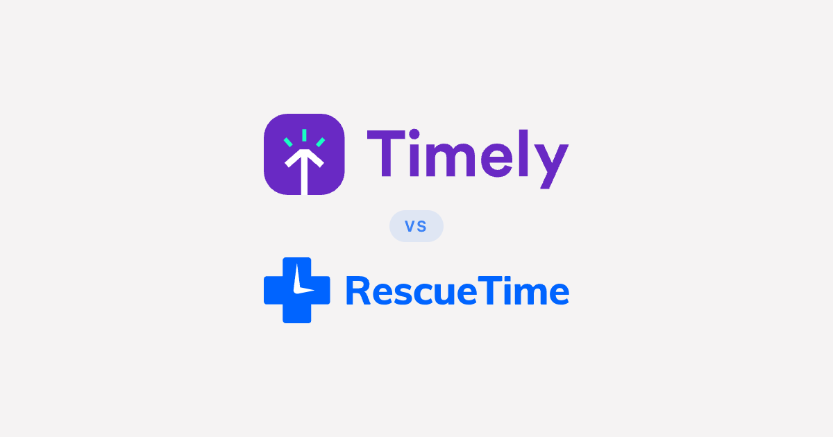Timely Relight Timely vs RescueTime: pricing and verdict | Timen