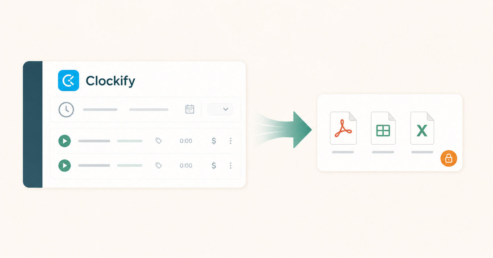 Clockify export formats and the plan limits on each