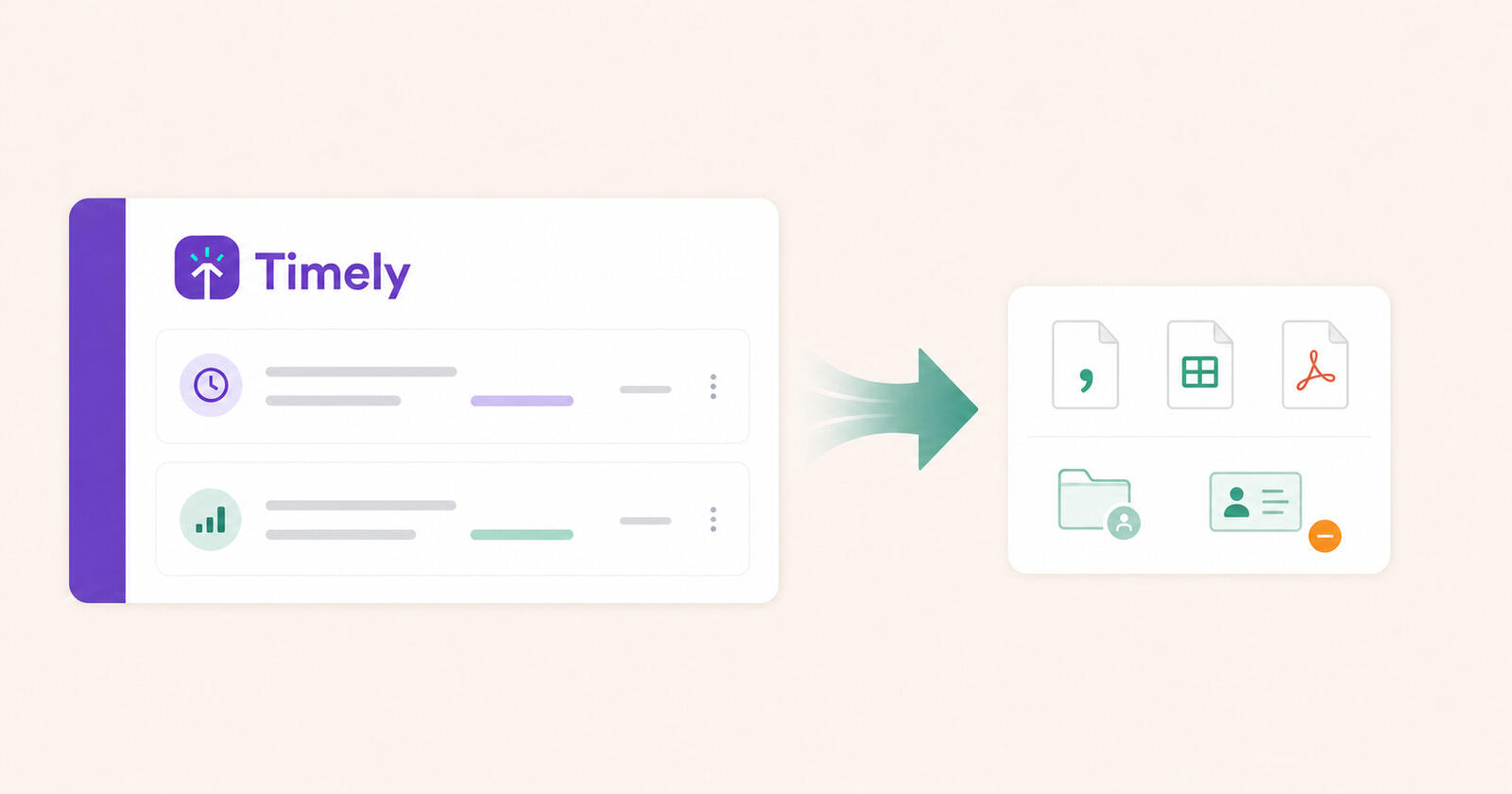 Timely export formats and what its own importer accepts