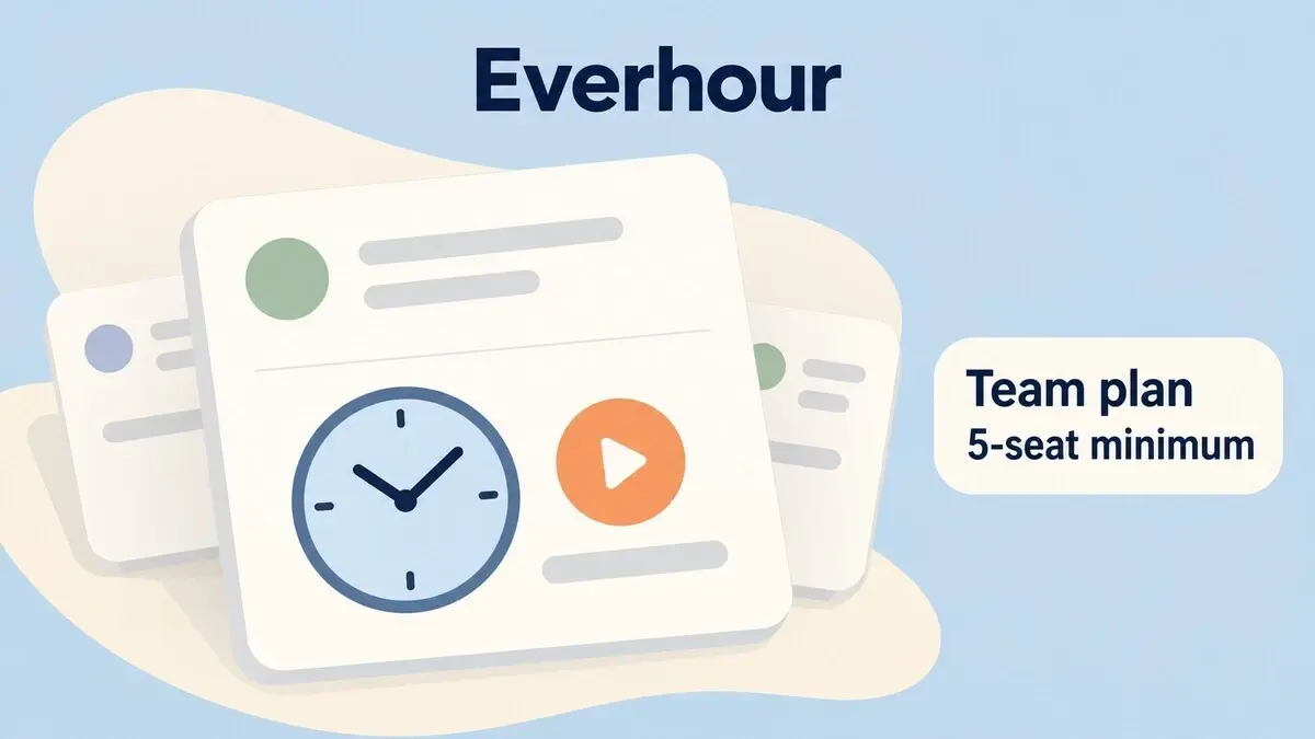 Everhour pricing in 2026: the Team plan and 5-seat minimum hero image